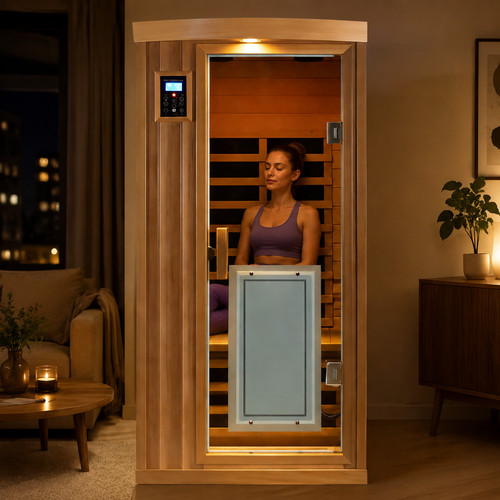 Red cedar sauna far - red,