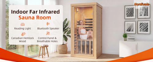 Indoor wooden infrared sauna - indoor, 2